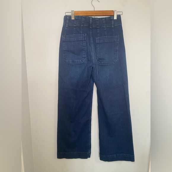 Anthropologie Pilcro The Skipper Cropped Wide Leg Jeans Size 26 - Picture 3 of 12